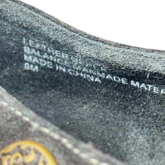 Coldwater Creek Western Black Bootie Leather Suede Point Toe Women's SZ 8 Boots - Picture 12 of 12